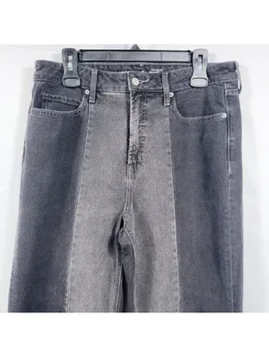 Old Navy Sky-Hi Wide Leg Jeans Women’s Size 10 Tall Black Wash thumbnail 2