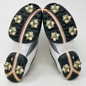 Nike White Pink Silver Leather Golf Shoes Womens Size 6 *READ* thumbnail 9