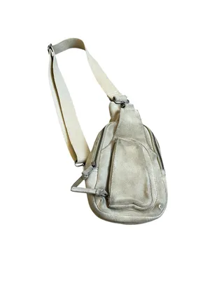 Free People Hudson Suede Sling Bag Cow Hide Suede Leather Travel Boho thumbnail 2
