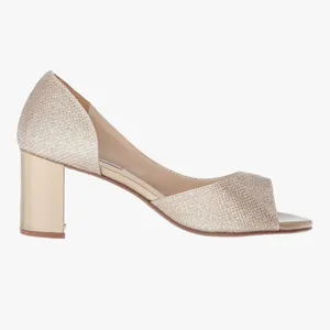 NEW Benjamin Walk Touch Ups Joy Pump Heel Wedding Shoes 7M Champagne $88 thumbnail 9