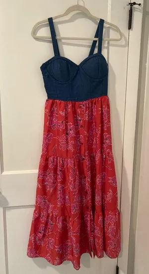 Summer dress Red Size M thumbnail 1