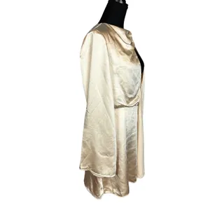 NBD Cream Satin Cocktail Mini Dress LARGE Party Cutout Revolve Designer $208 NEW thumbnail 7