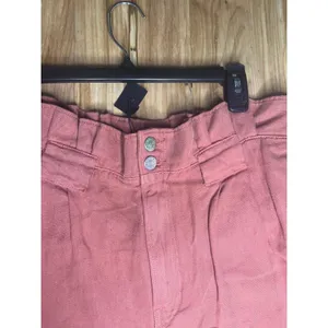 Veronica Beard Karter Paperbag Linen Blend Casual Crop Pants Mocha woman’s 12 thumbnail 6