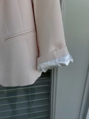 NWT Kensie Long Sleeve Blazer Light Pink Size M thumbnail 10