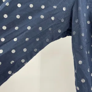 J crew perfect cotton button up polkadot blue and white detailbutton up size 6 thumbnail 9