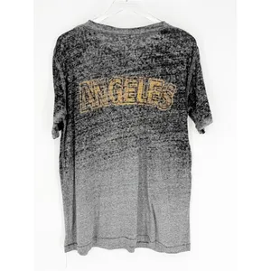 Free People Los Angeles Burnout Short Sleeve‎ Tee Women's Size S Grey Boho thumbnail 3