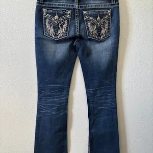 Miss-me Women's Blue and Navy Jeans thumbnail 2