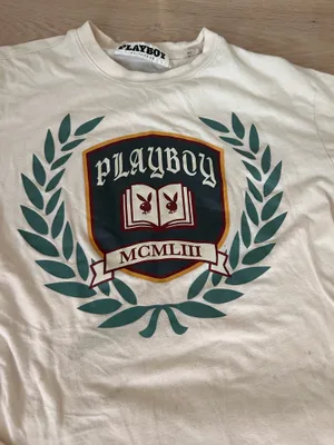 White Playboy T-Shirt thumbnail 2