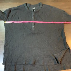 OFFLINE by Aerie‎ Waffle Knit Henley Top Long Sleeve Thumb Hole Small Cozy thumbnail 10