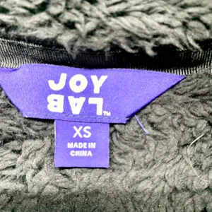 Joy Lab Jacket Women Size XS‎ Collared Sherpa Quilted Sleeve Full Zip Cropped thumbnail 3