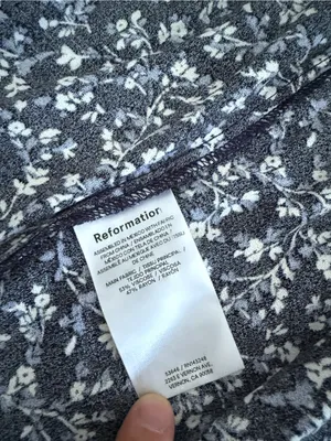 Nwot Reformation Baxley midi dress floral twilight viscose size 4 thumbnail 4