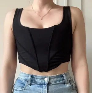ZARA Corset Top Crop thumbnail 1