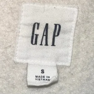 Gap Logo Sweatshirt Small Stone‎ Cream Crewneck Graphic Pullover Athleisure thumbnail 3