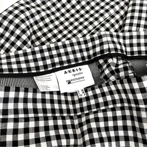 Akris Punto Black and White Gingham Print Pants, Size 6 thumbnail 5