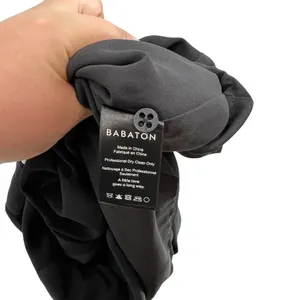 Aritzia‎ Babaton Hamelin Jacket Crepe Draped Button Drawstring Black Size XS thumbnail 12
