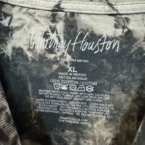 Whitney Houston I Will Always Love You bleach dye shirt size XL thumbnail 4