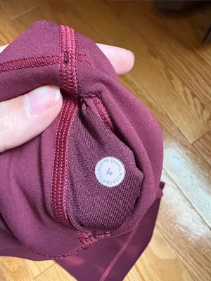 Lululemon Wunder Train High-Rise Short Sun Bleached Wash Red Merlot | Size 4, 8” thumbnail 6