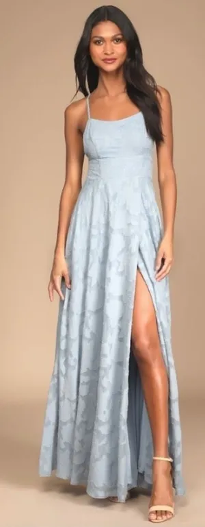 LULU's Prom Wedding Bridesmaid Romantic Garden Floral Flowy Maxi Dress NWOT thumbnail 1