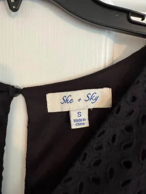 Isabelle's Cabinet Black Eyelet Romper thumbnail 3