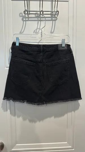 American Eagle Outfitters Skirt Jean Black thumbnail 5