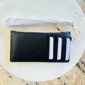FURLA Classic Credit Card Case Leather Wallet Wristlet, Black, Wrist Strap, NWT‎ thumbnail 10