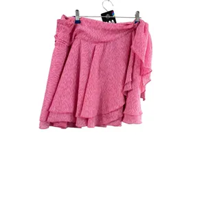 Aerie Pink Tiered Ruffle Mini Skirt Women's Size Large thumbnail 10