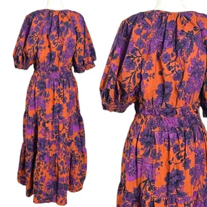 Anthropologie The Somerset Maxi Dress: Puff-Sleeve Edition Size Medium Floral thumbnail 11