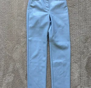 blue leather pants thumbnail 2