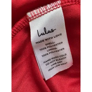 Lulus Perfectly Picturesque Red Floral Burnout Surplice Midi Dress Size Large thumbnail 12