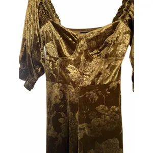 Urban Outfitters Barbaro Velvety Golden Playsuit Romper size Med NEW thumbnail 6