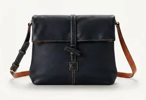 Dooney & Bourke Women Crossbody Bag Small Black Leather Toggle Flap Adjustable thumbnail 1