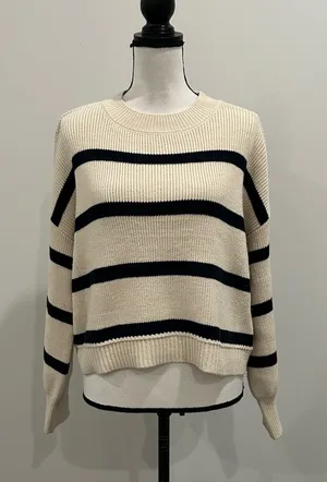 And Now This Striped Sweater White Size M thumbnail 1
