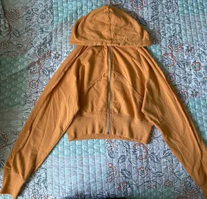 Cropped zip up Gold thumbnail 2