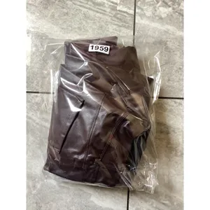 Halara NWOT Womens Faux Leather Flare Pants Chocolate Brown High Waisted XS thumbnail 7