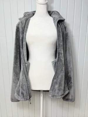 The North Face Women's Gray Plush Full-Zip Teddy Osito fleece Jacket‎ Size M thumbnail 5