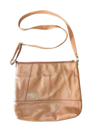 Fossil Brown Leather Crossbody Bag thumbnail 1