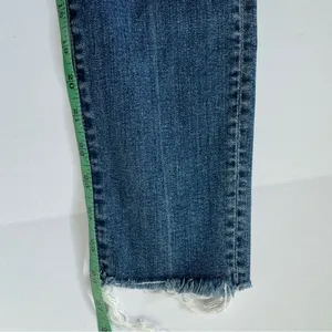Mother High Waisted Looker Ankle Fray Jeans Walking on Coals Size 24 thumbnail 7