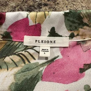 Floral Crop Top Tie Front Tropical Resort Vacation Beach Boho Romantic Spring L thumbnail 4