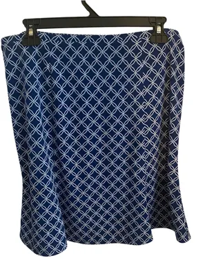Express Vintage y2k twee Blue Patterned Skirt mini skirt 70s school girl vibes thumbnail 4