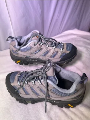 Merrell Gray and Blue Trail Hiking Sneakers thumbnail 3
