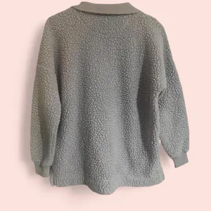 Women’s Aerie Sherpa Quarter Zip Pullover Lilac Size XS thumbnail 7