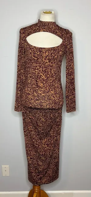 ASTR The Label - Brown Leighton Midi Dress thumbnail 1