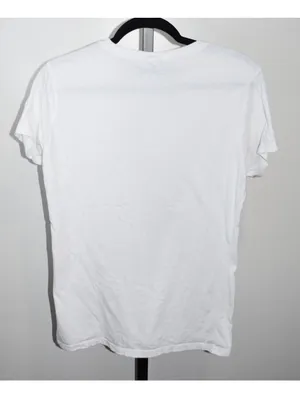 Port & Company Clueless Graphic T-Shirt Medium White 90s Y2K thumbnail 2