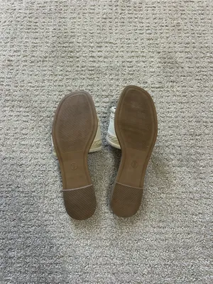 A New Day St. Tropez Beige Slide Sandals - Women's Casual Slip-On Size 9! thumbnail 4