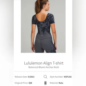 Lululemon Align T-shirt thumbnail 2