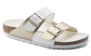 Birkenstock White/Gold Arizona thumbnail 1