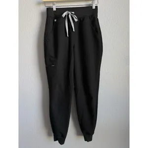 FIGS Zamora Jogger Scrub Pants Womens Size XSP Black Nurse Technical 5 Pockets thumbnail 5