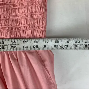 Abercrombie & Fitch women's XXL Pink tiered maxi Smocked Dress preppy guest 2x thumbnail 10