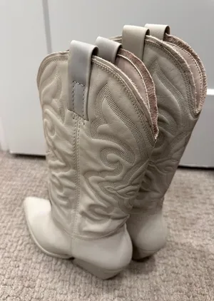 Steve Madden White Cowgirl Boots thumbnail 7