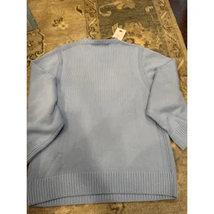 Guizio Americana Love Sweater Blue Oversized Sz Small NWT $188 thumbnail 7